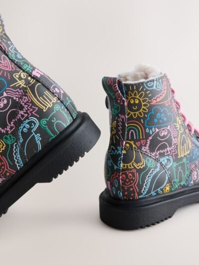 Multi Standard Fit (F) Lace-Up Ankle Boots