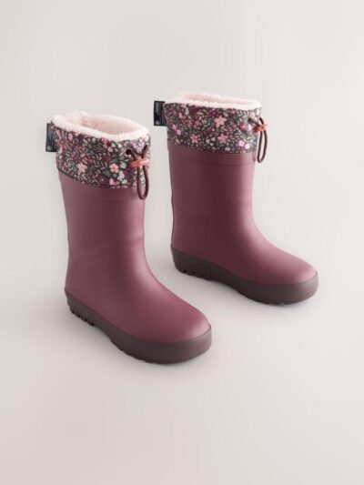 Burgundy Red Cuff Wellies