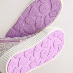 Multi Glitter Standard Fit (F) Lace-Up High Top Trainers