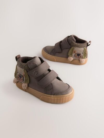 Chocolate Brown Dog Standard Fit (F) Touch Fastening Boots