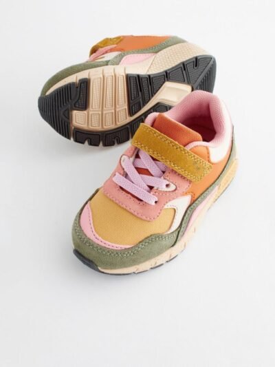 Multi Elastic Lace Chunky Trainers