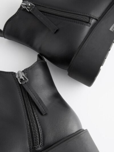 Matt Black Wide Fit (G) Chelsea Ankle Boots