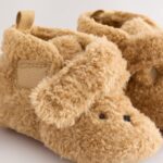 Brown Bear Baby Touch Fastening Slipper Boots