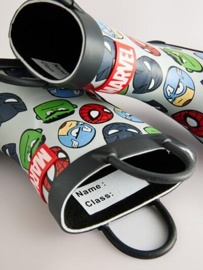 Grey Marvel Handle Pull On Wellies