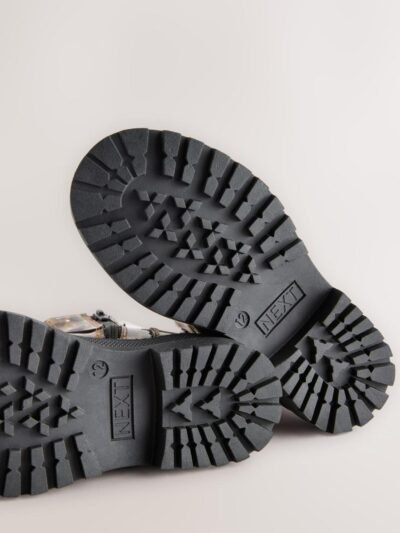 Leopard Print Standard Fit (F) Zip Front Ankle Boots