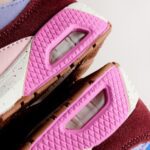 Multi Pink Elastic Lace Chunky Trainers