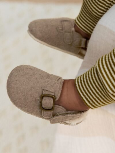 Neutral Baby Faux Lined Clog Shoes