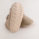 Beige Baby Faux Fur Lined Clog Shoes