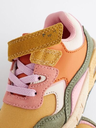 Multi Elastic Lace Chunky Trainers