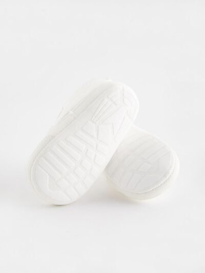 White Two Strap Baby Trainers