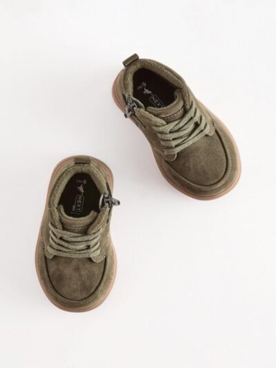 Green Wide Fit (G) Warm Lined Chukka Boots