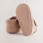 Tan Leather Baby T-Bar Shoes