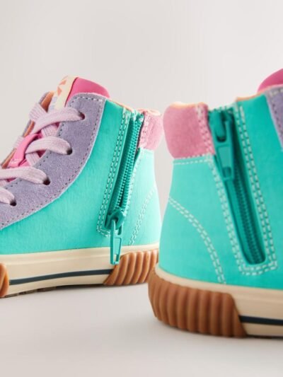Multi Bright Star High Top Trainers