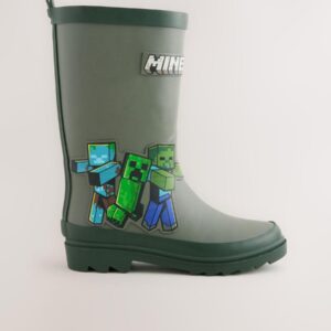 Khaki Green Minecraft Rubber Wellies
