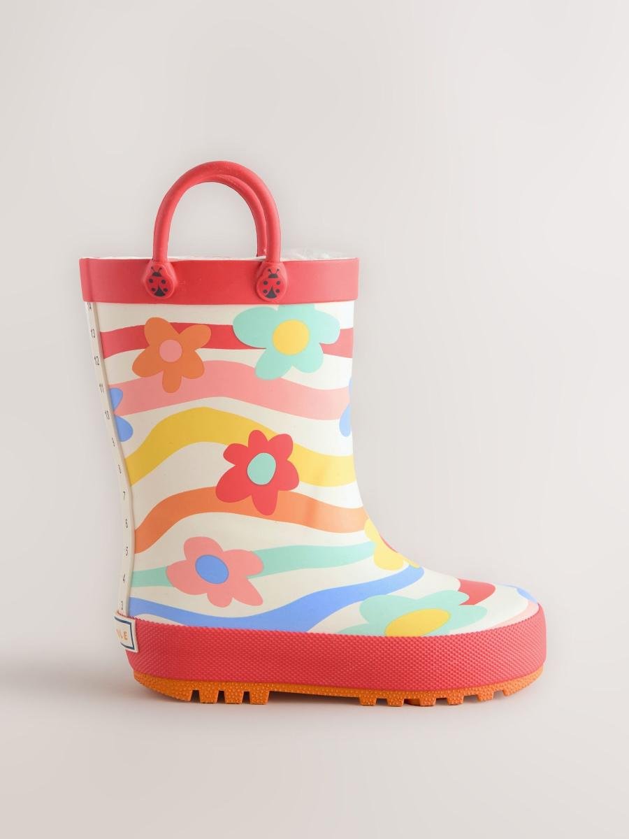 Multi Rainbow Handle Wellies