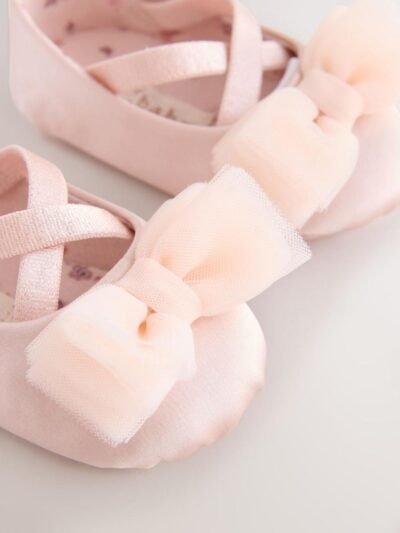 Pink Baby Bow Occassion Shoes