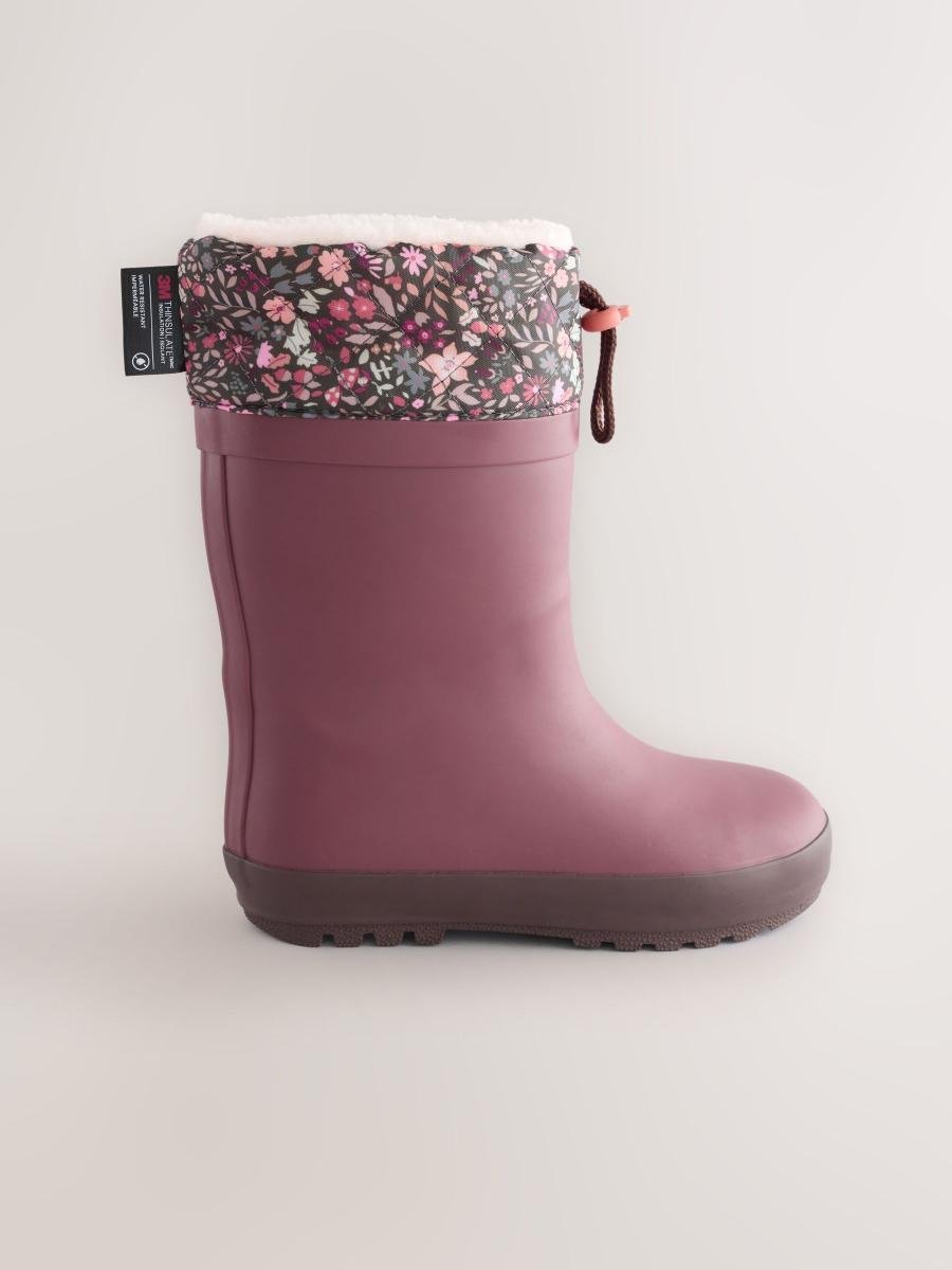 Burgundy Red Cuff Wellies