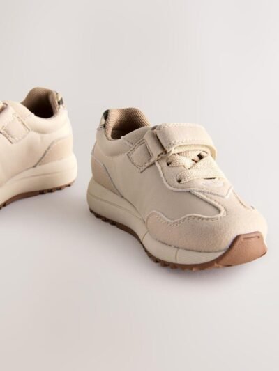 Neutral Animal Elastic Lace Touch Fastening Trainers