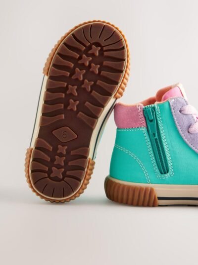 Multi Bright Star High Top Trainers