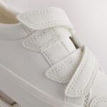 White Wide Fit (G) Two Strap Touch Fastening Trainers