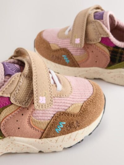 Multi Standard Fit (F) Elastic Lace Touch Fasten Trainers