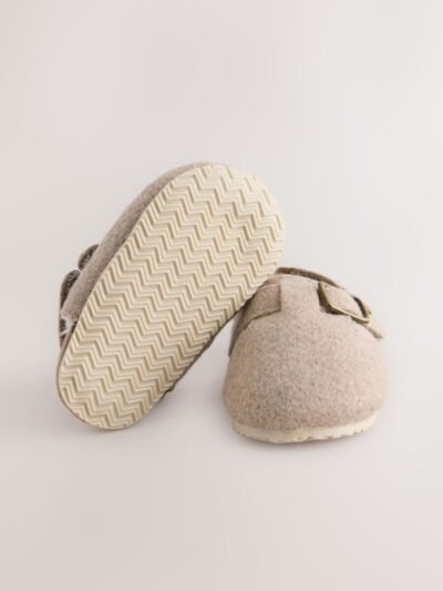 Neutral Baby Faux Lined Clog Shoes