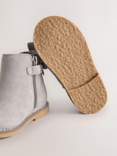 Grey Wide Fit (G) Chelsea Ankle Boots