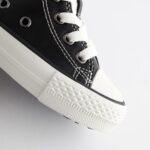 Black Standard Fit (F) High Top Trainers