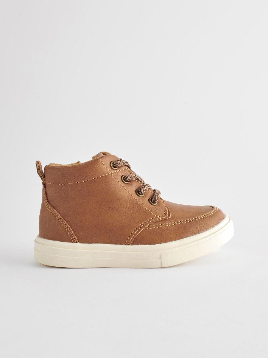 Tan Brown Wide Fit (G) Warm Lined Chukka Boots