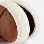 Tan Brown Wide Fit (G) Two Strap Touch Fastening Trainers