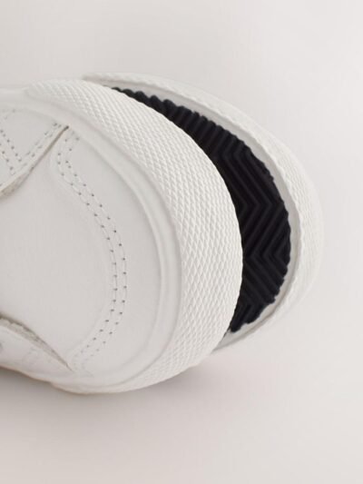 White Wide Fit (G) Two Strap Touch Fastening Trainers