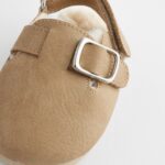 Neutral Faux Fur Lined Baby Clogs