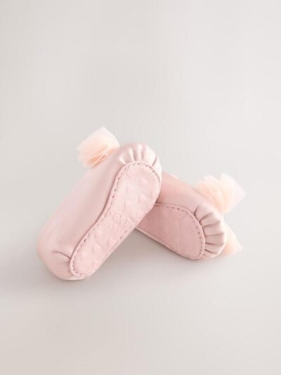 Pink Baby Bow Occassion Shoes