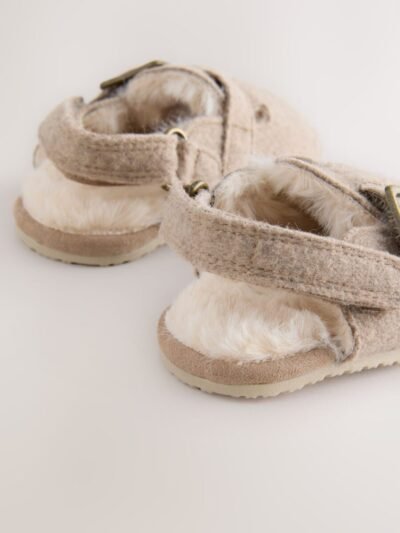 Neutral Baby Faux Lined Clog Shoes