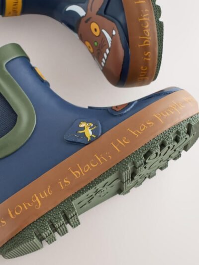 Navy Gruffalo Warm Lined Ankle Wellies