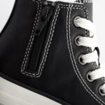 Black Standard Fit (F) High Top Trainers