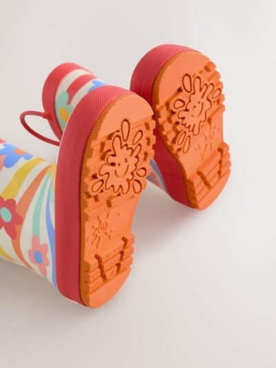 Multi Rainbow Handle Wellies