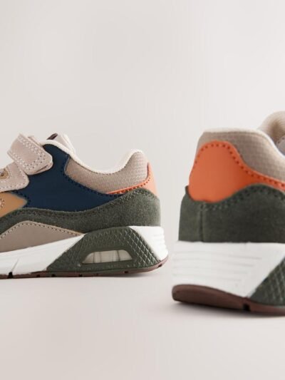 Neutral Standard Fit (F) Elastic Lace Trainers