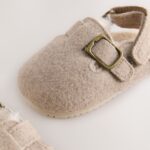 Neutral Baby Faux Lined Clog Shoes