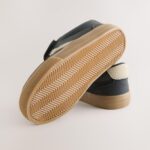Black Standard Fit (F) Touch Fastening Elastic Lace Trainers