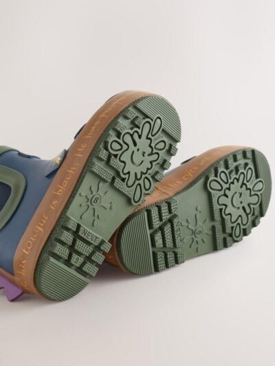 Navy Gruffalo Warm Lined Ankle Wellies