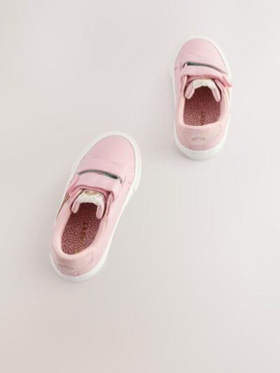 Pink Standard Fit (F) Touch Fasten Trainers