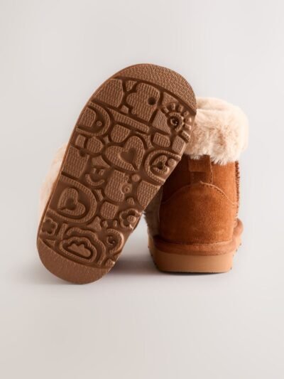 Brown Tall Suede Pull On Boots