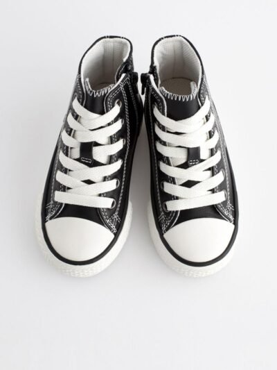 Black Standard Fit (F) High Top Trainers