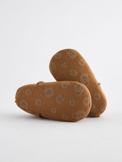 Tan Brown Warm Lined Baby Boots
