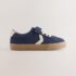 Navy Blue Standard Fit (F) Touch Fastening Elastic Lace Trainers