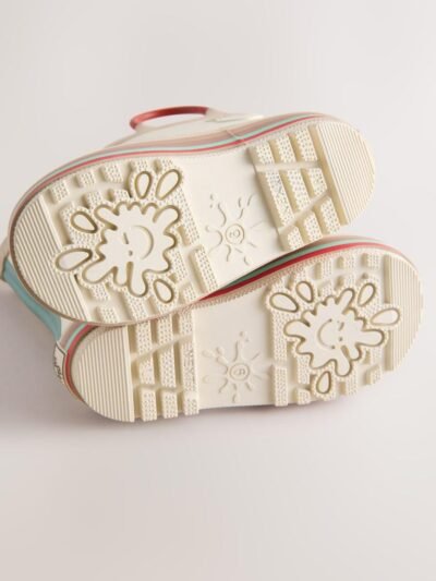 Neutral Christmas Handle Wellies