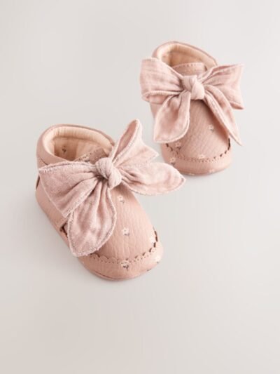 Pink Rust Baby Floral Print Boots