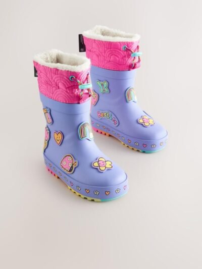 Purple Character Thinsulate Lined Cuff Wellies