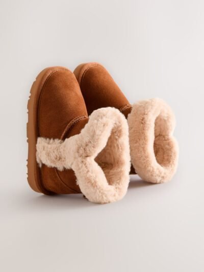 Brown Tall Suede Pull On Boots